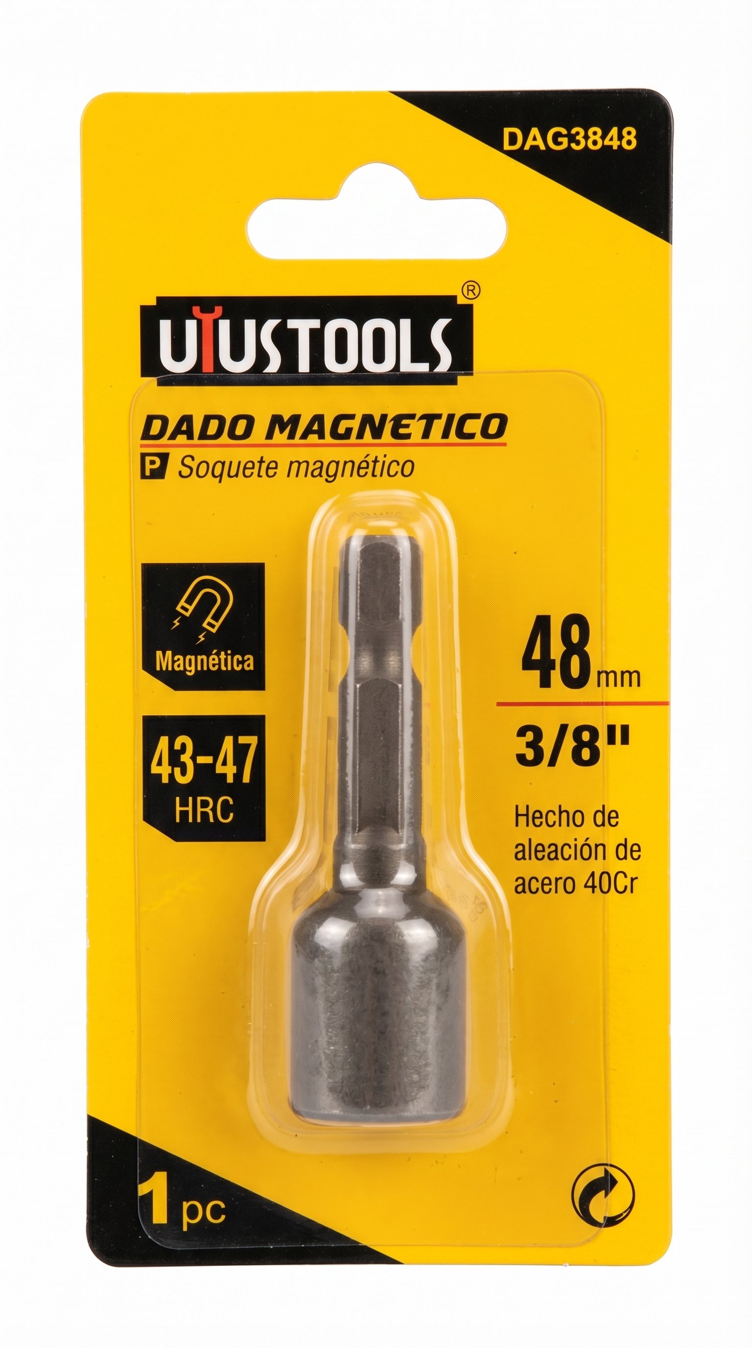 DADO MAGNÉTICO 3/8” UTUSTOOLS – 48mm