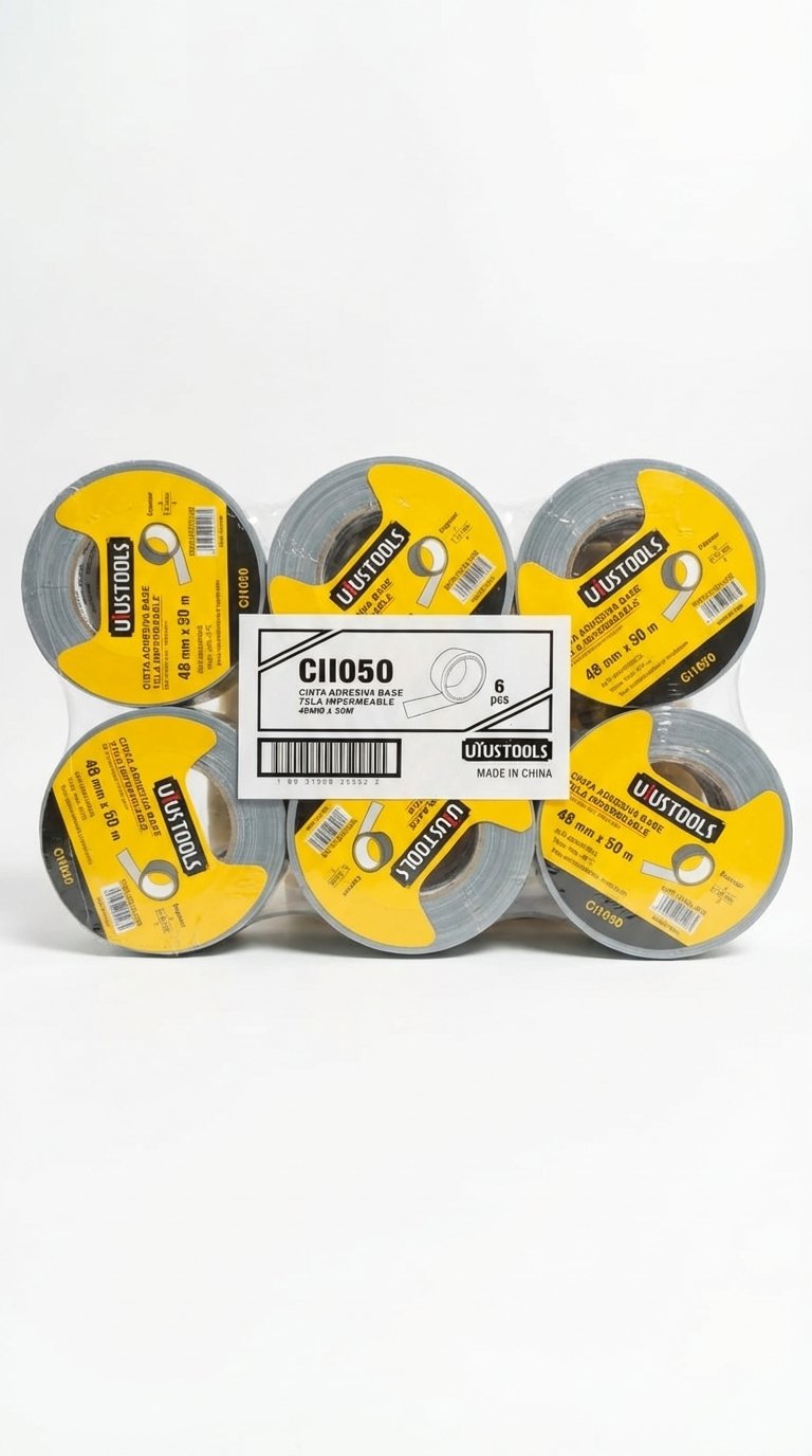 CINTA ADHESIVA BASE TELA UYUSTOOLS 48 MM X 50 M