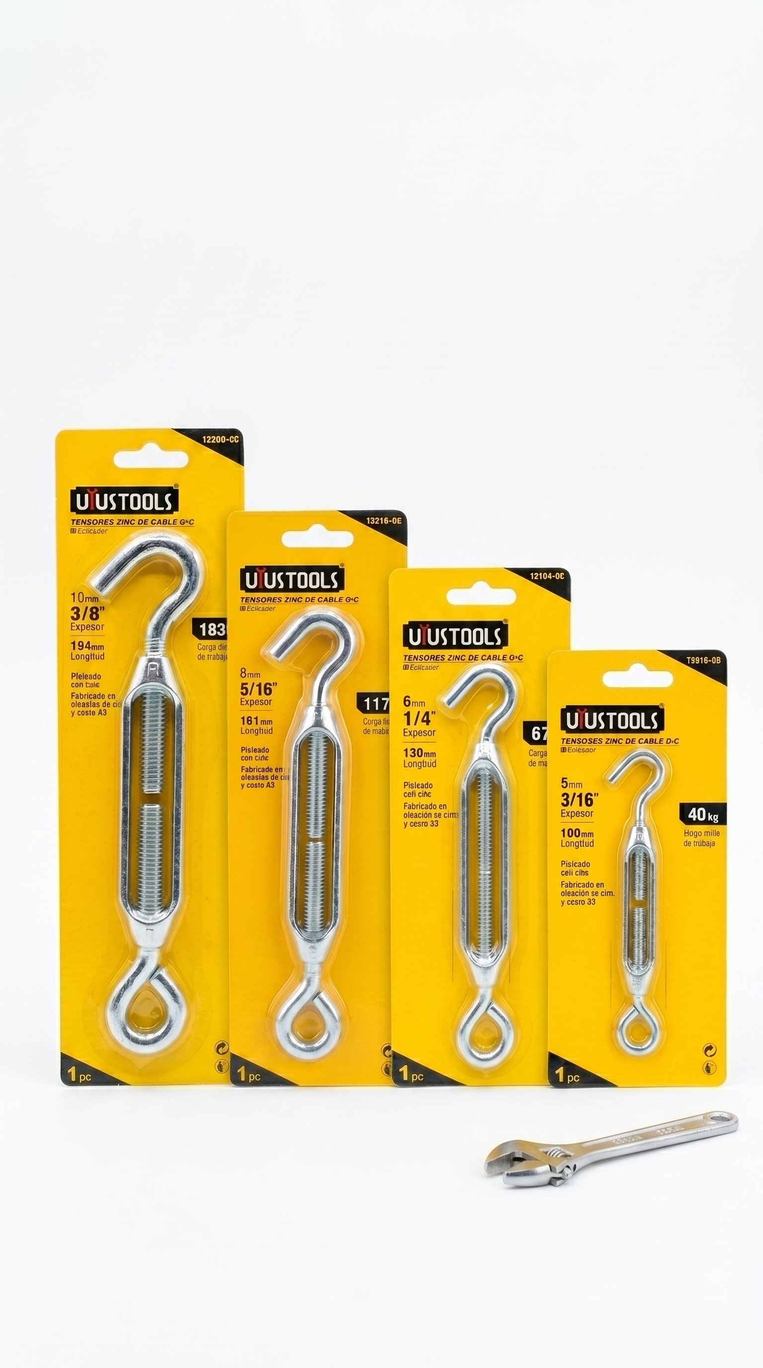 TENSOR PARA CABLE GALVANIZADO UYUSTOOLS – VARIAS MEDIDAS